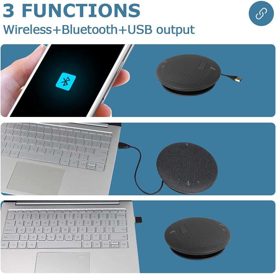 HD1080P PTZ Conference Room Camera and Wireless Bluetooth USB Conference Microphone and Speaker H541