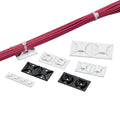 White ABS Plastic Cable Tie Mounts P166