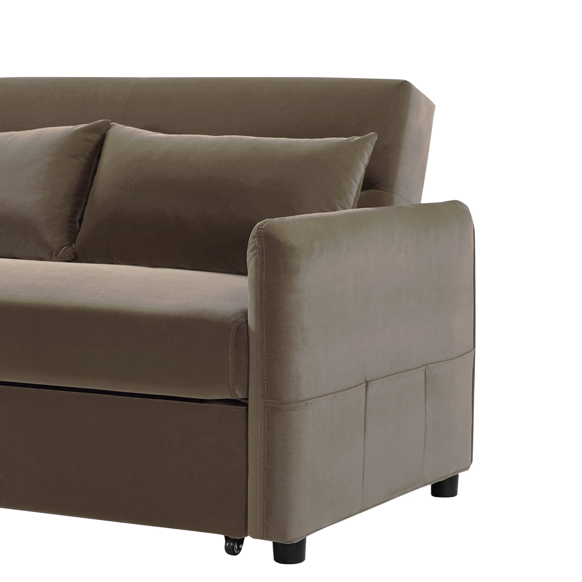 Convertible Velvet Loveseat Sofa K464