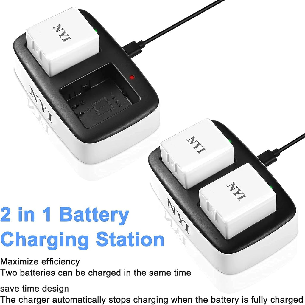 2560mAh Rechargeable Batteries and Charging Station (2 Batteries +1 Charger) C4485