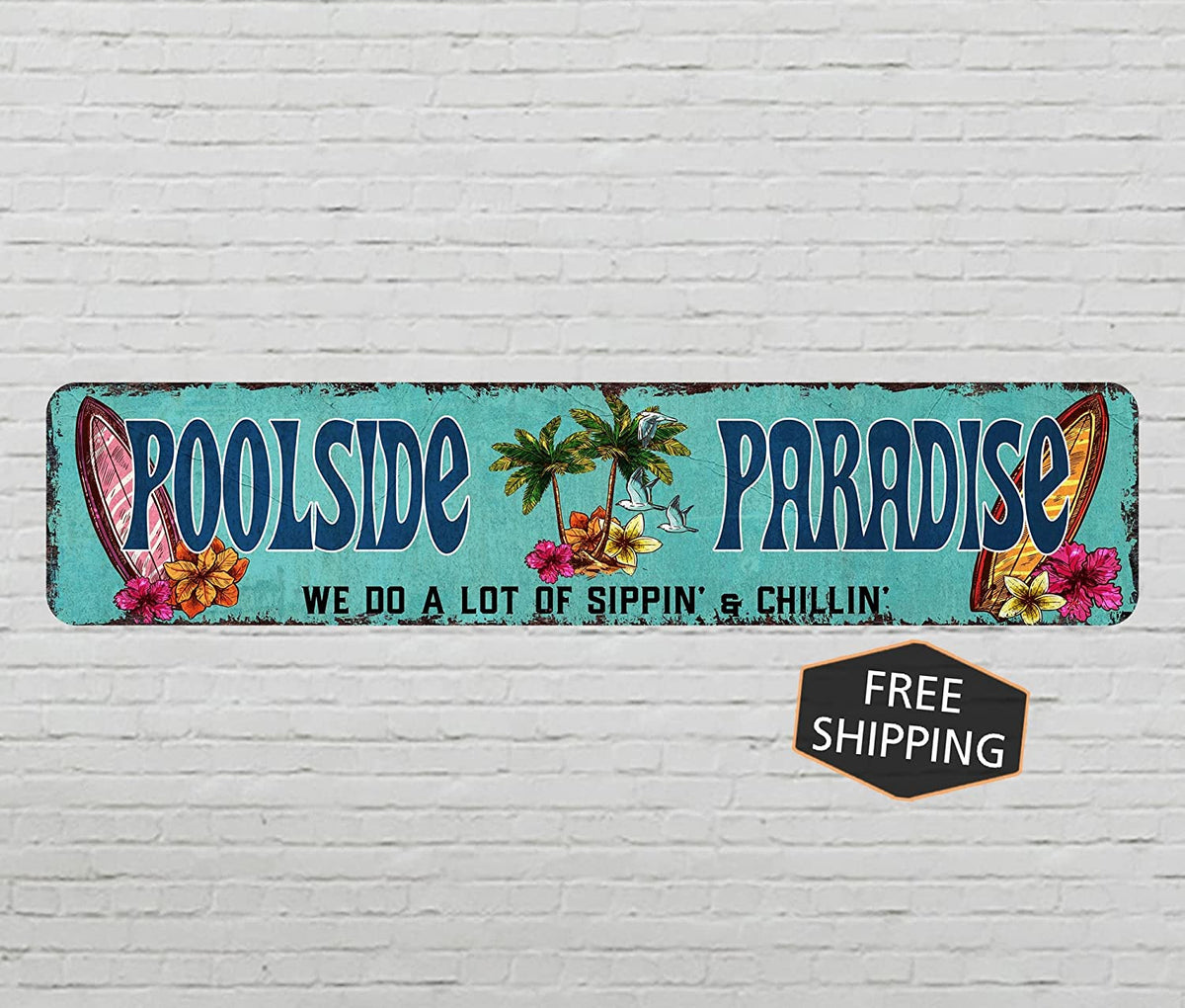 Metal Sign 4x18 G449