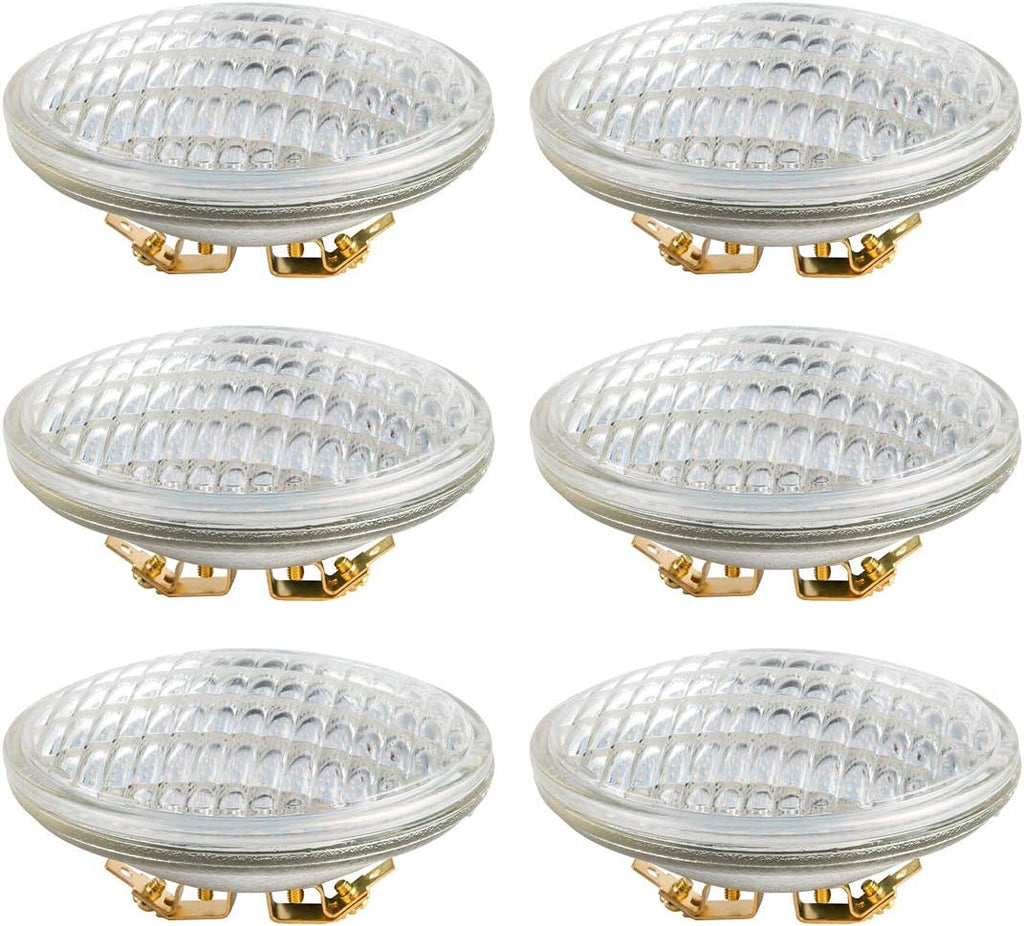 PAR36 LED Landscape Light Bulb, 6W 600 Lumen, Daylight White 6000K, 12V DC/AC, 4 Pack Q634