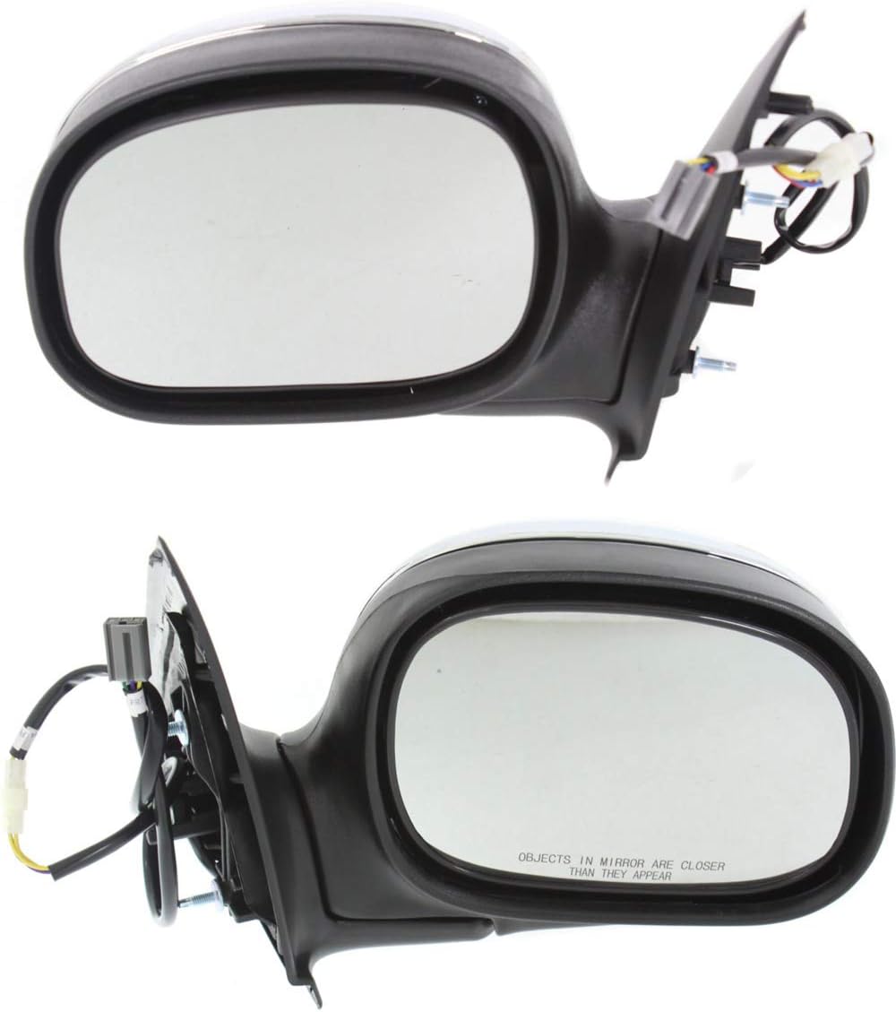 Chrome Manual Folding Power Mirror for Ford F-Series 97-04 T575972
