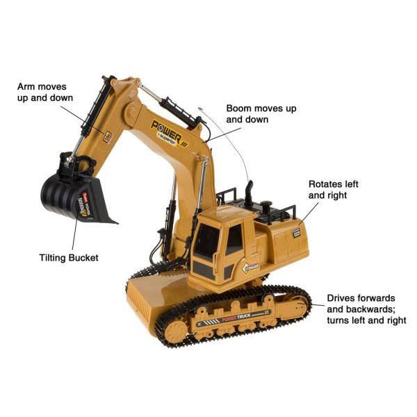 Remote Control Tractor Excavator Construction Toy J938735