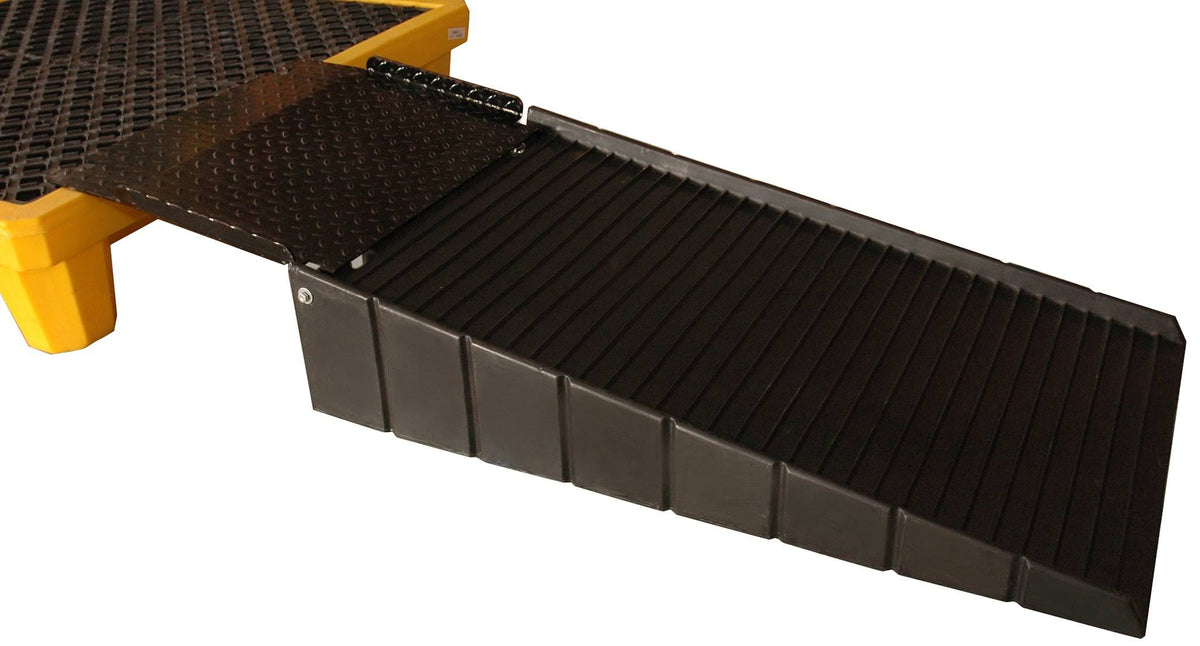 Spill Pallet Ramp, Black, 700 lb. K94408