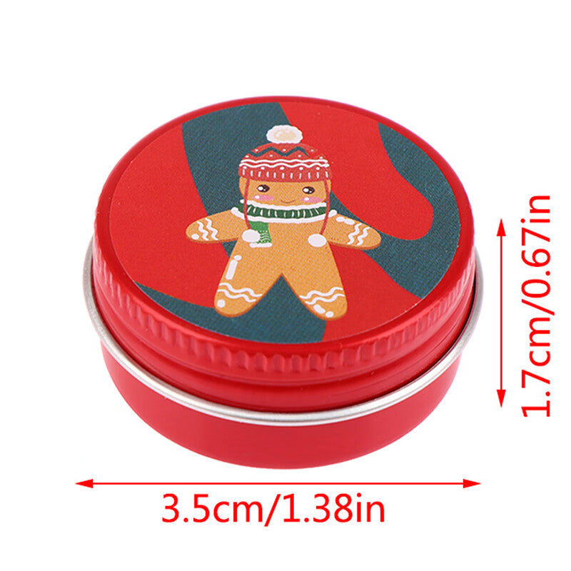 1:12 Dollhouse Miniature Christmas Cookies Biscuit Candy Gift Box Tin Box Model Decor Toy N2563