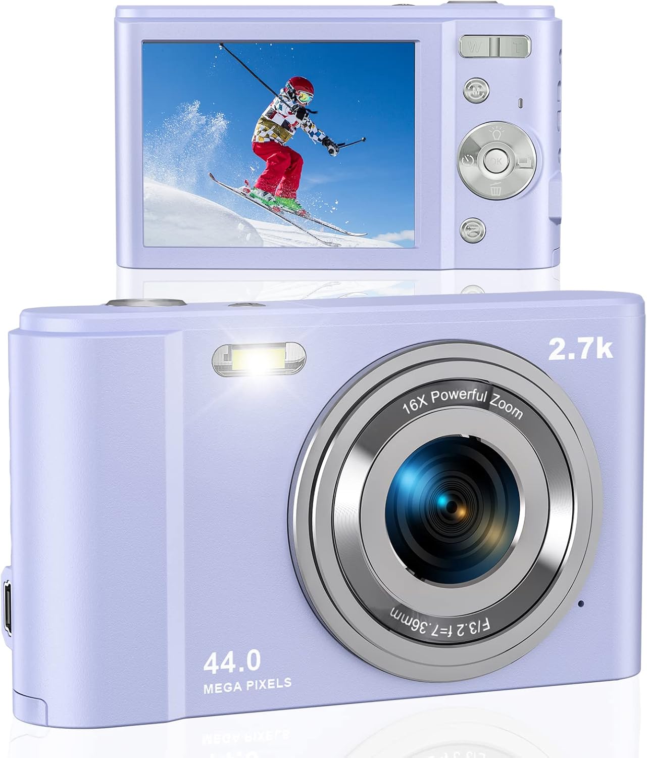 Green FHD 1080P 36.0 Mega Pixels Compact Digital Camera, Pack of 2 A79608
