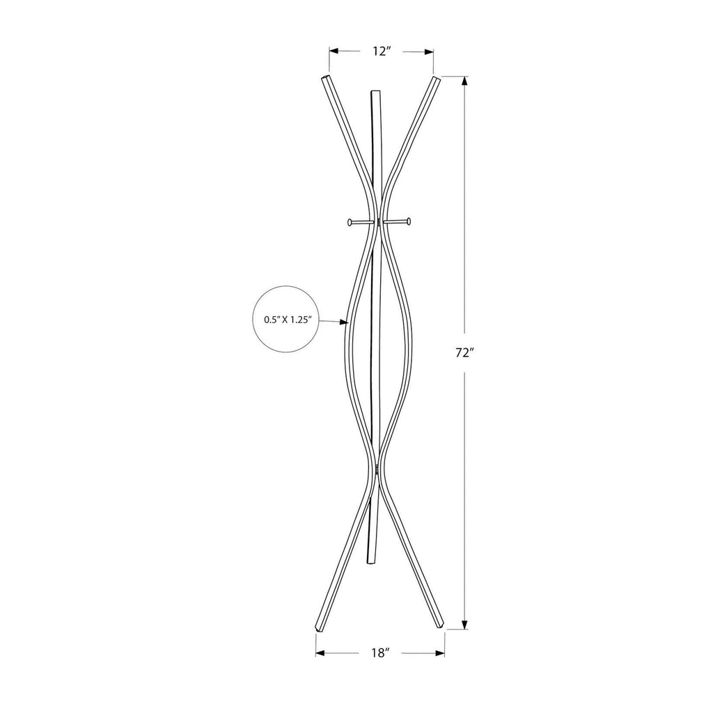 Brown Metal Coat Rack K4850
