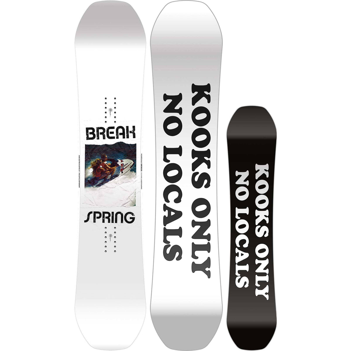 Spring Break Powder Twin Snowboard 159 cm D304