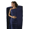 Navy Blue Silk Rectangular Sleeping Bag Liner O578