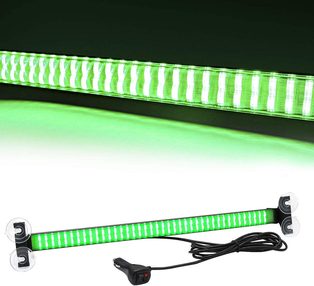 120 LED Red Blue Interior Windshield Strobe Light Bar Pack of 2 B258416