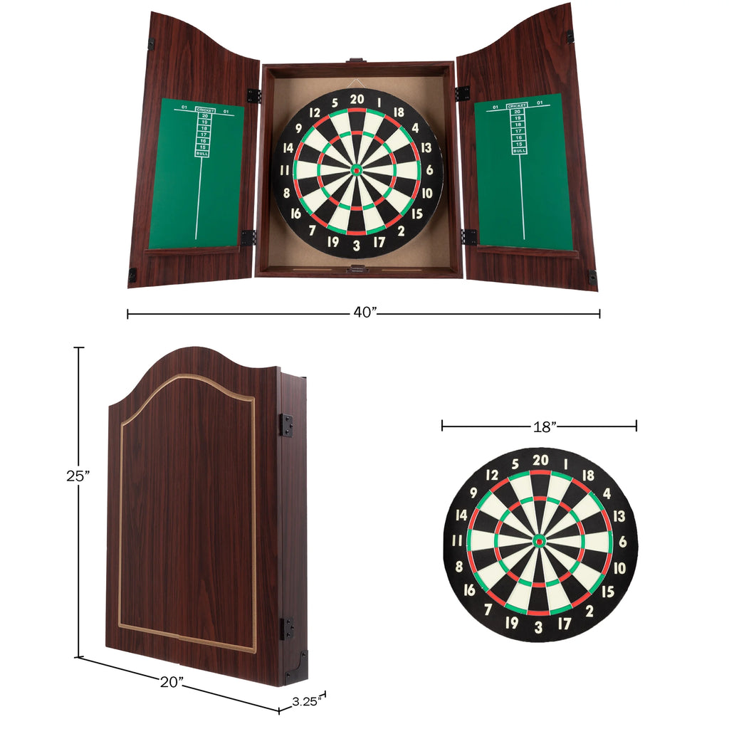 Steel-Tip Dart Board Cabinet Set F2079