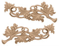 Large Grape Scrolls Pair, 14 1/2-Inch x 5 5/8-Inch x 1-Inch, Maple Y255677
