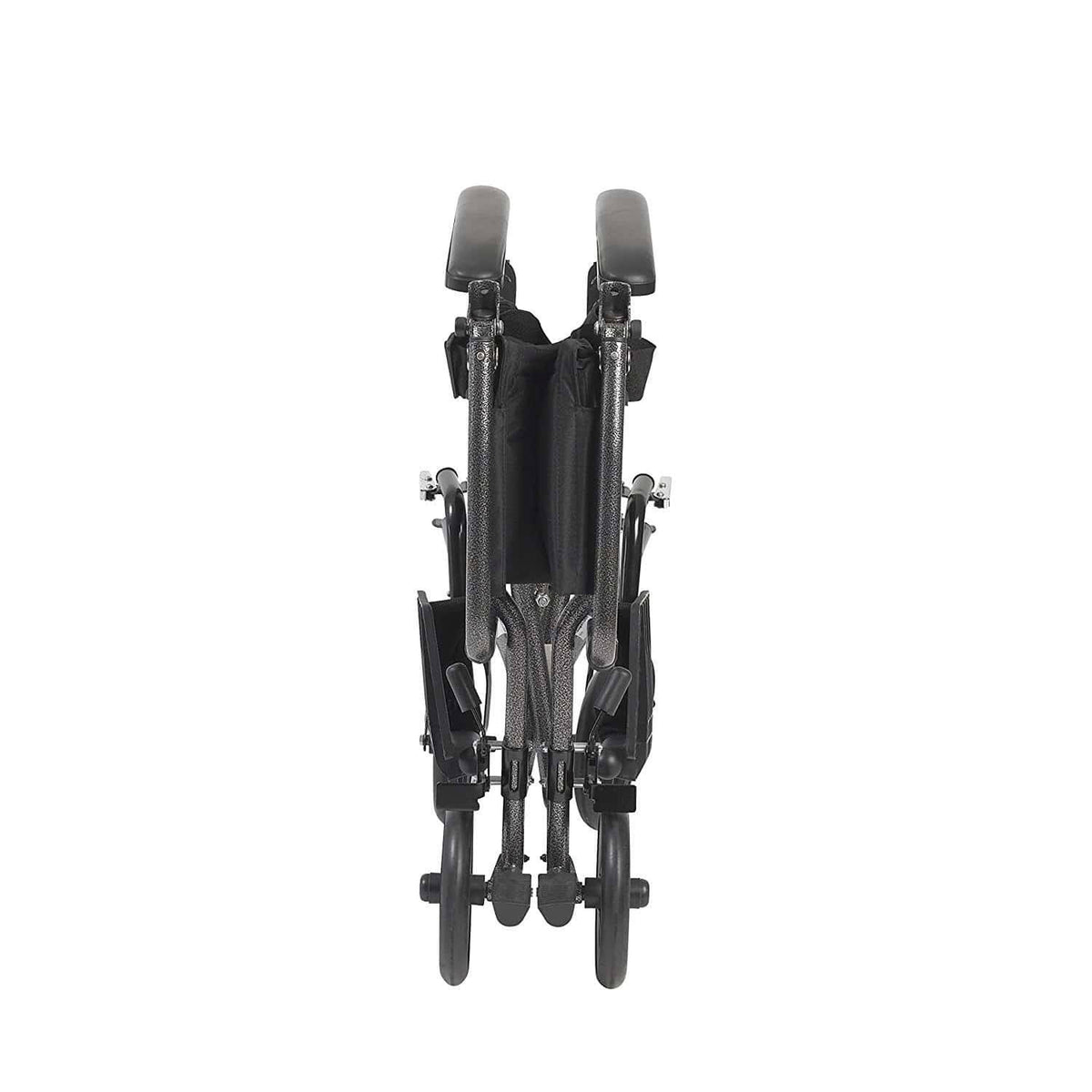Lightweight Steel Transport Wheelchair with Detachable Desk Arms X409525