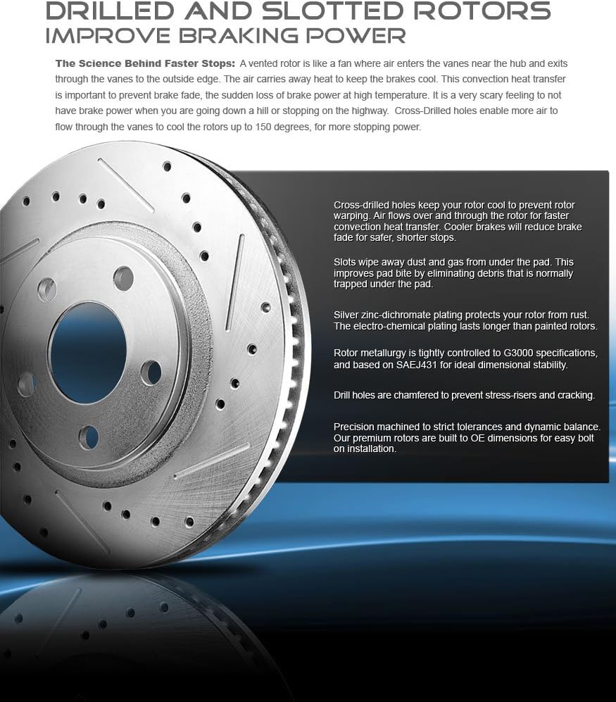 4 Lug Rotors + Ceramic Pads + Clips R30680