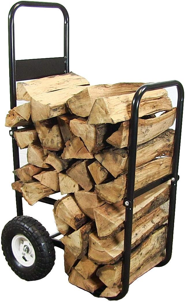 Firewood Log Cart Carrier with Heavy Duty Waterproof Cover Q1200