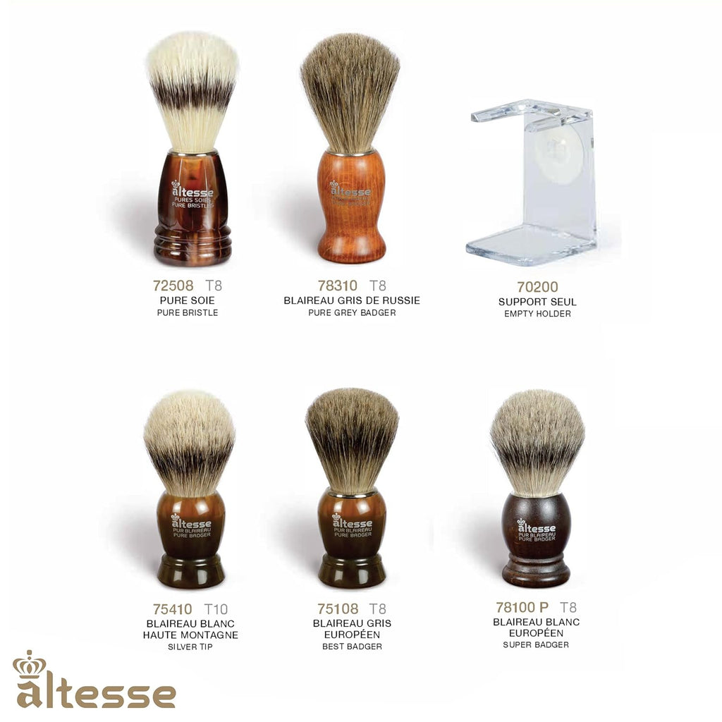 European Grey Badger Shaving Brush E524696