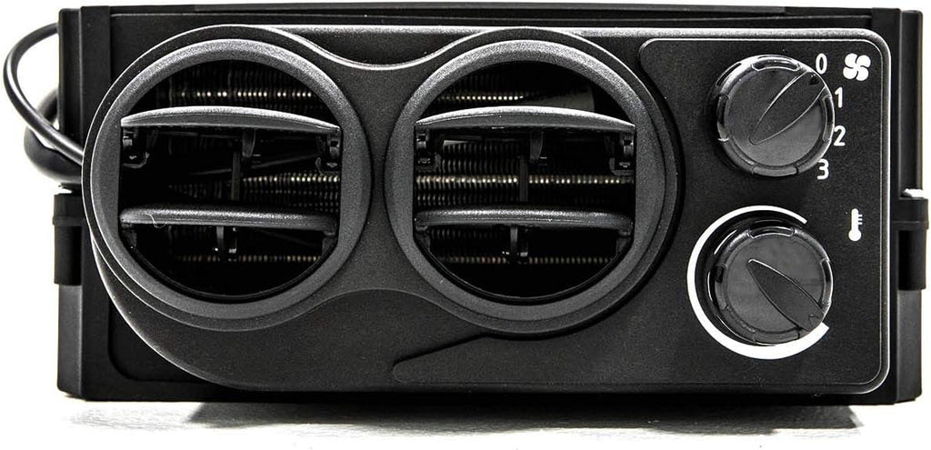 Cab Heater with 360 Degree Adjustable Vents, Defrost Hoses, Built-in Shutoff Valve, 3.4 Amps at 13.7 Volts I309327
