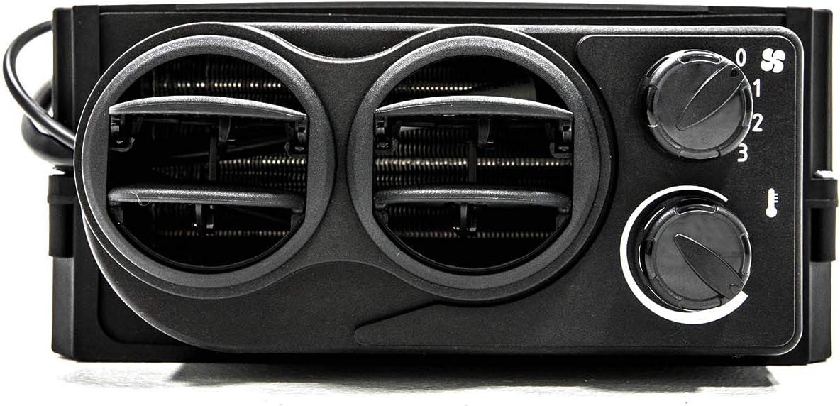 Cab Heater with 360 Degree Adjustable Vents, Defrost Hoses, Built-in Shutoff Valve, 3.4 Amps at 13.7 Volts I309327