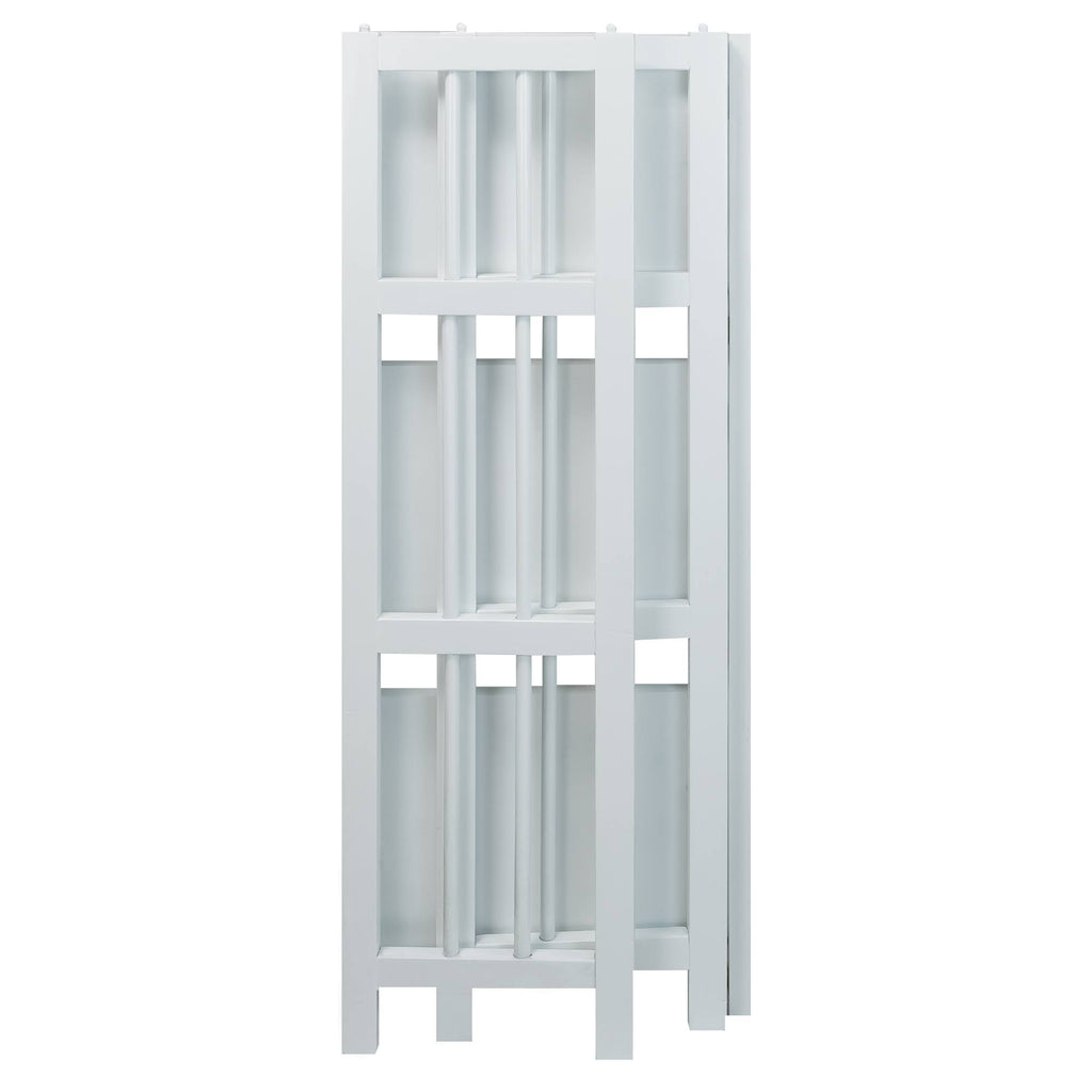 White 3-Shelf Folding Bookcase B4465