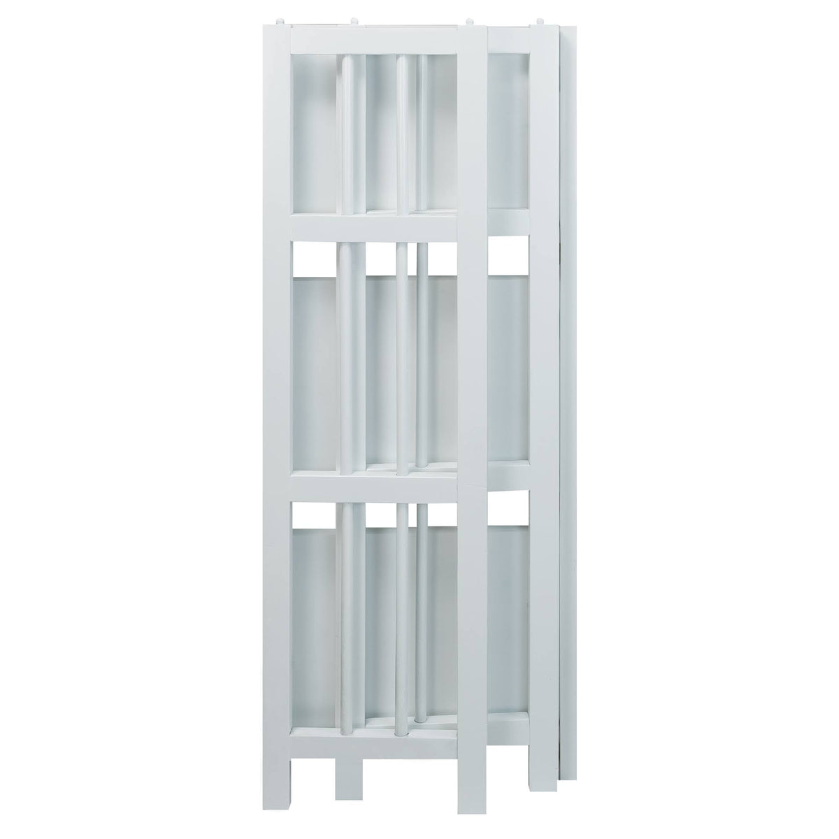 White 3-Shelf Folding Bookcase B4465