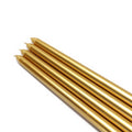 144-Piece 12 inch Metallic Gold Taper Candle E917332
