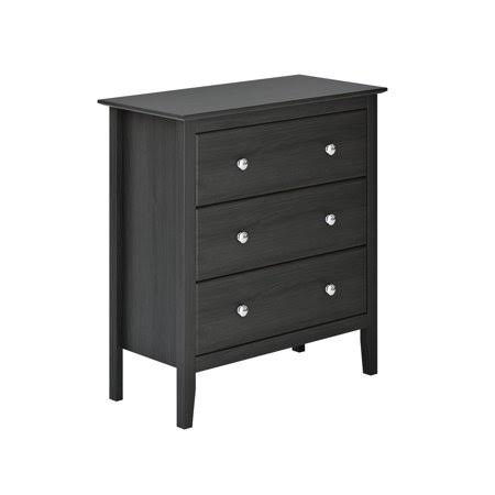 Solid Pine 3-Drawer Chest, Pecan Brown F544