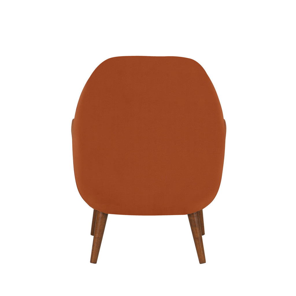 Burnt Orange Velvet Arm Chair S1951