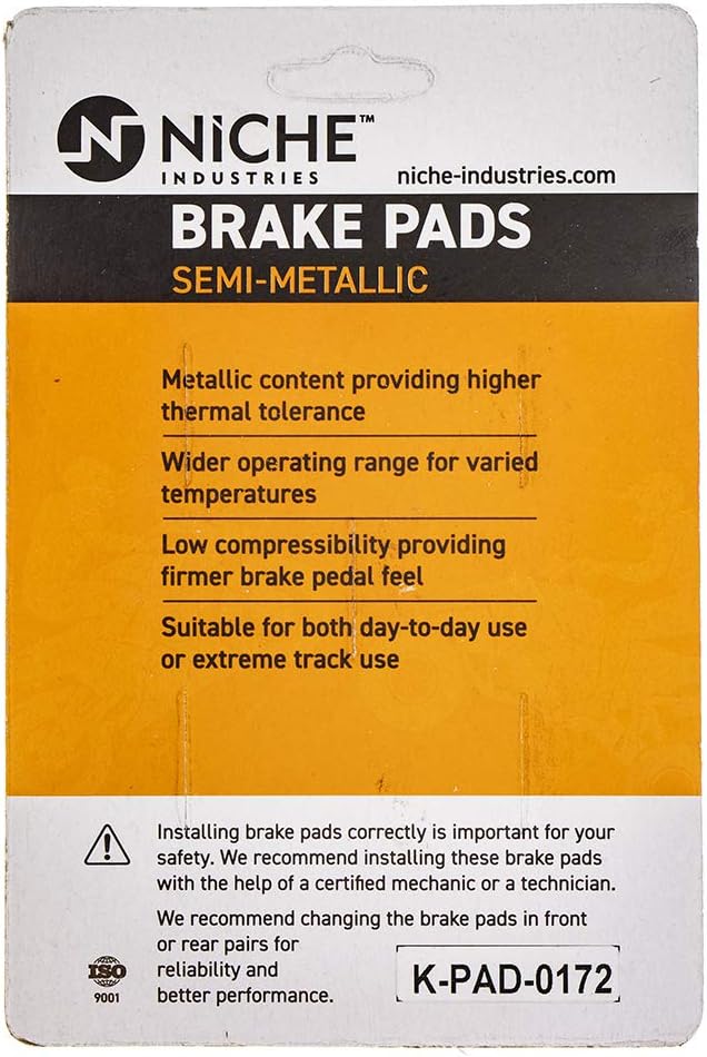 Front Semi-Metallic Brake Pad Set 4 Pack Y1744