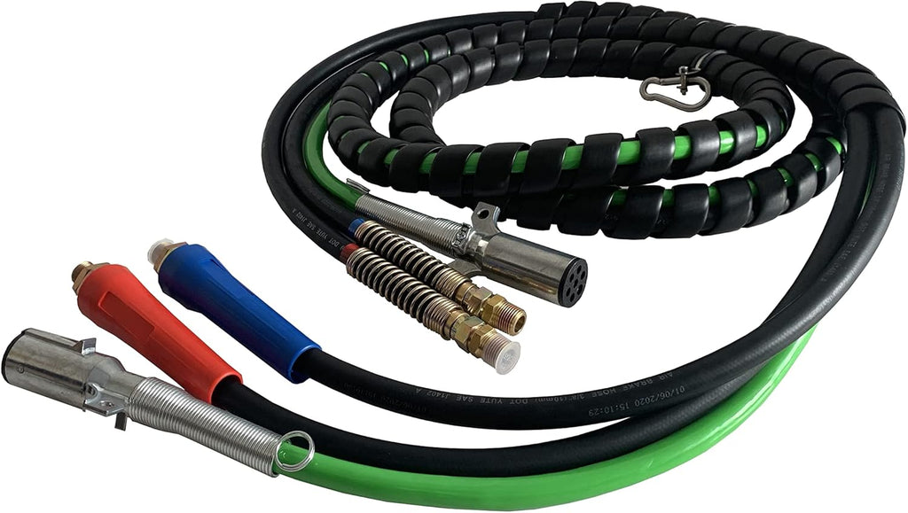 3 in 1 Wrap Air Power Brake Line 12 Ft 7 Way Copper Electrical W8207