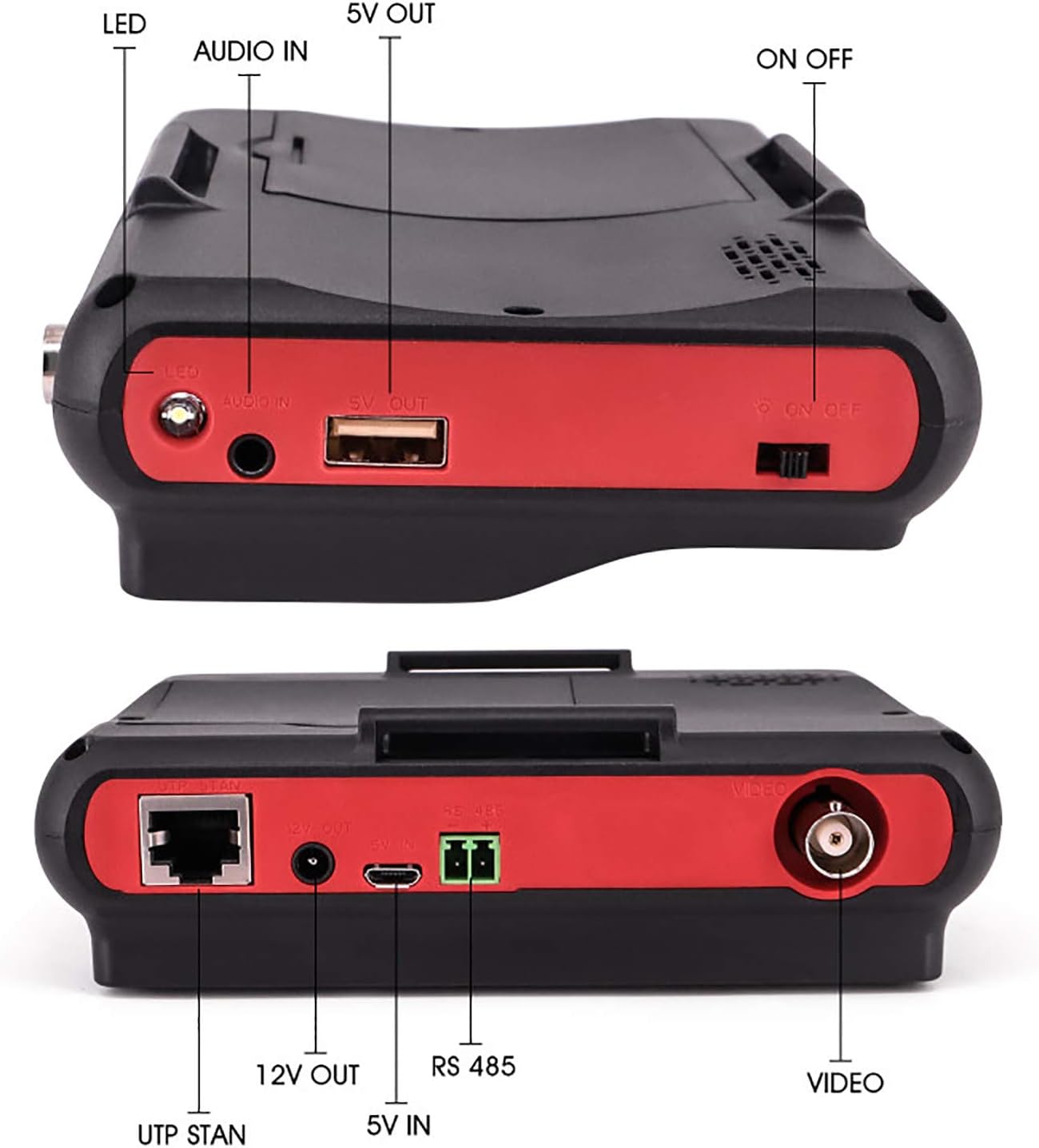 Wrist CCTV Tester HD 8MP Portable Camera Tester 4.3 Inch TFT LCD Monitor Analog Video Test PTZ Control 12V Power Output D7568