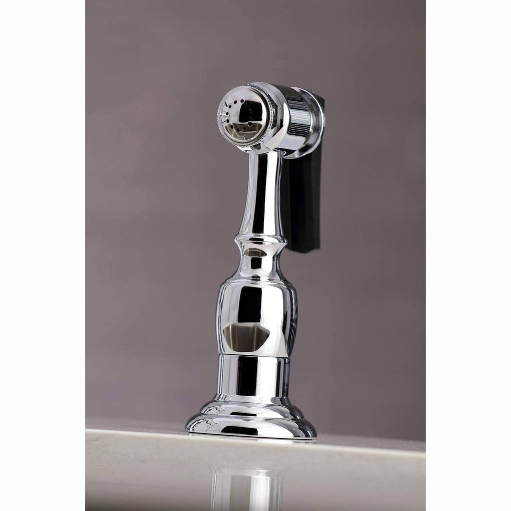 Polished Chrome Kitchen Faucet with Brass Sprayer M4402