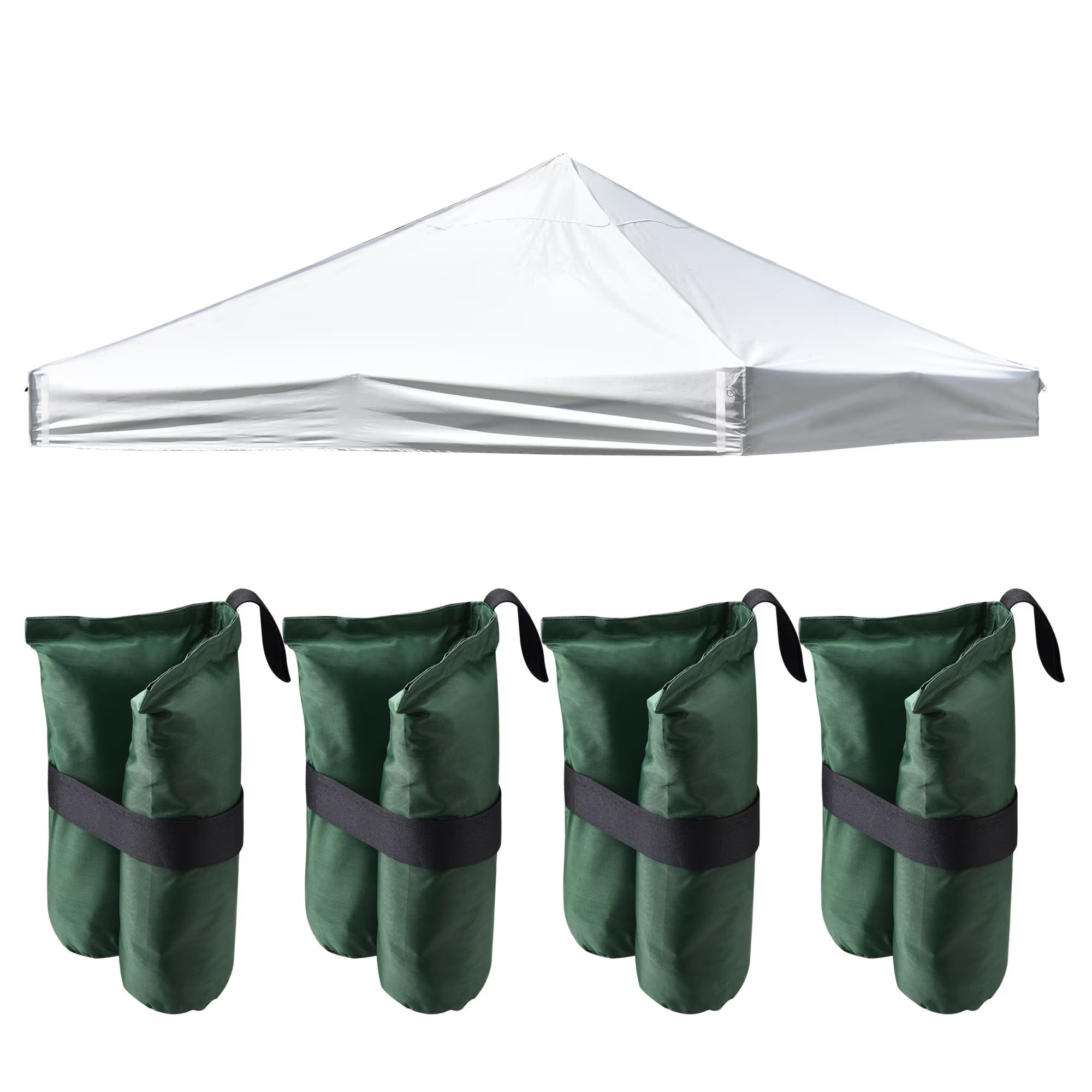 10 x 10 Ft Pop Up Canopy Top Replacement with 4 Set Sand Bags S6586