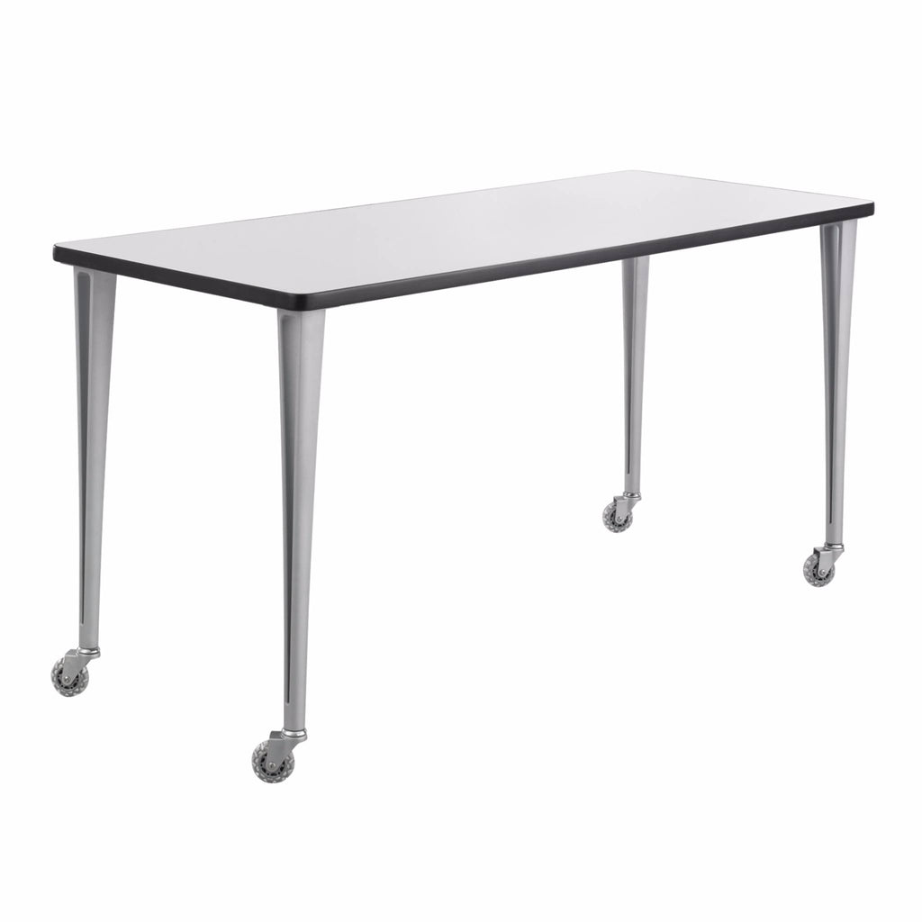 Gray/Black Post Leg with Casters I654