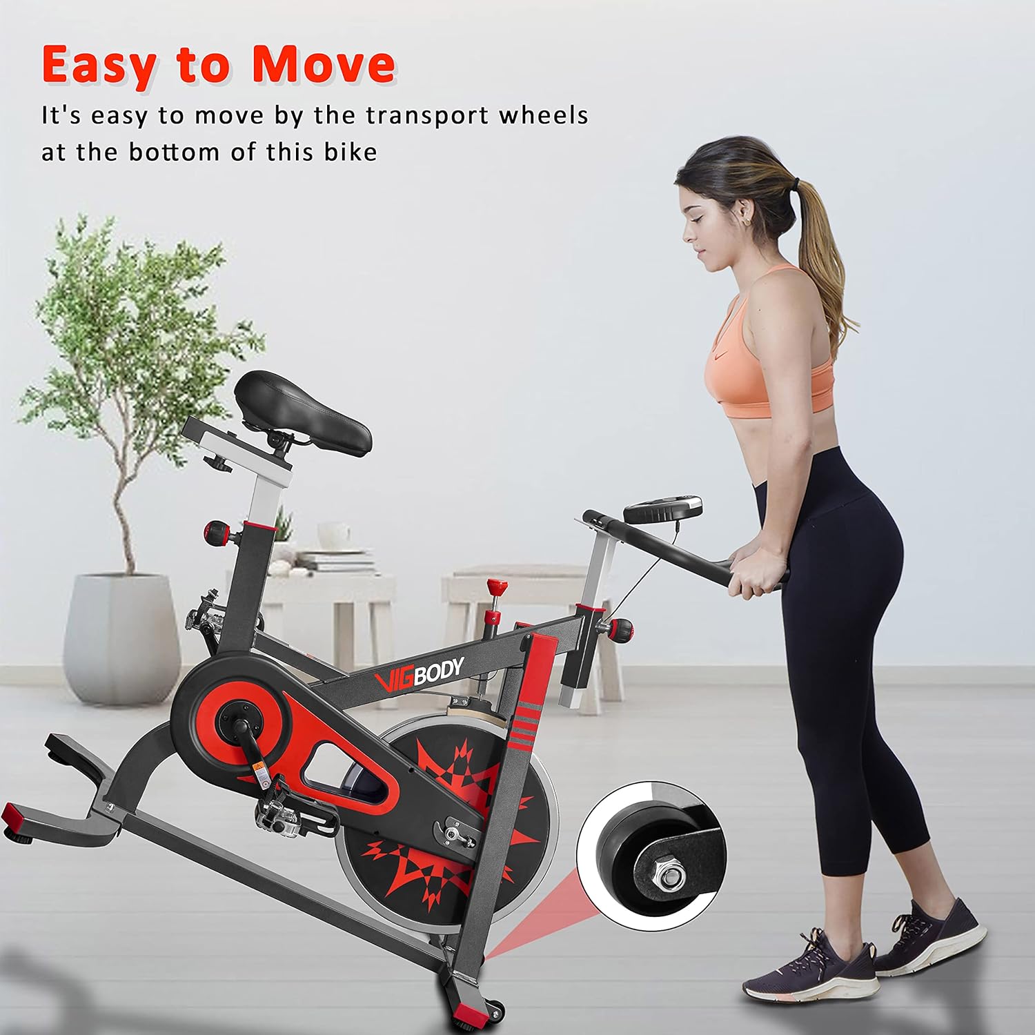 Exercise Bike Indoor Cycling Stationary Bike W41459