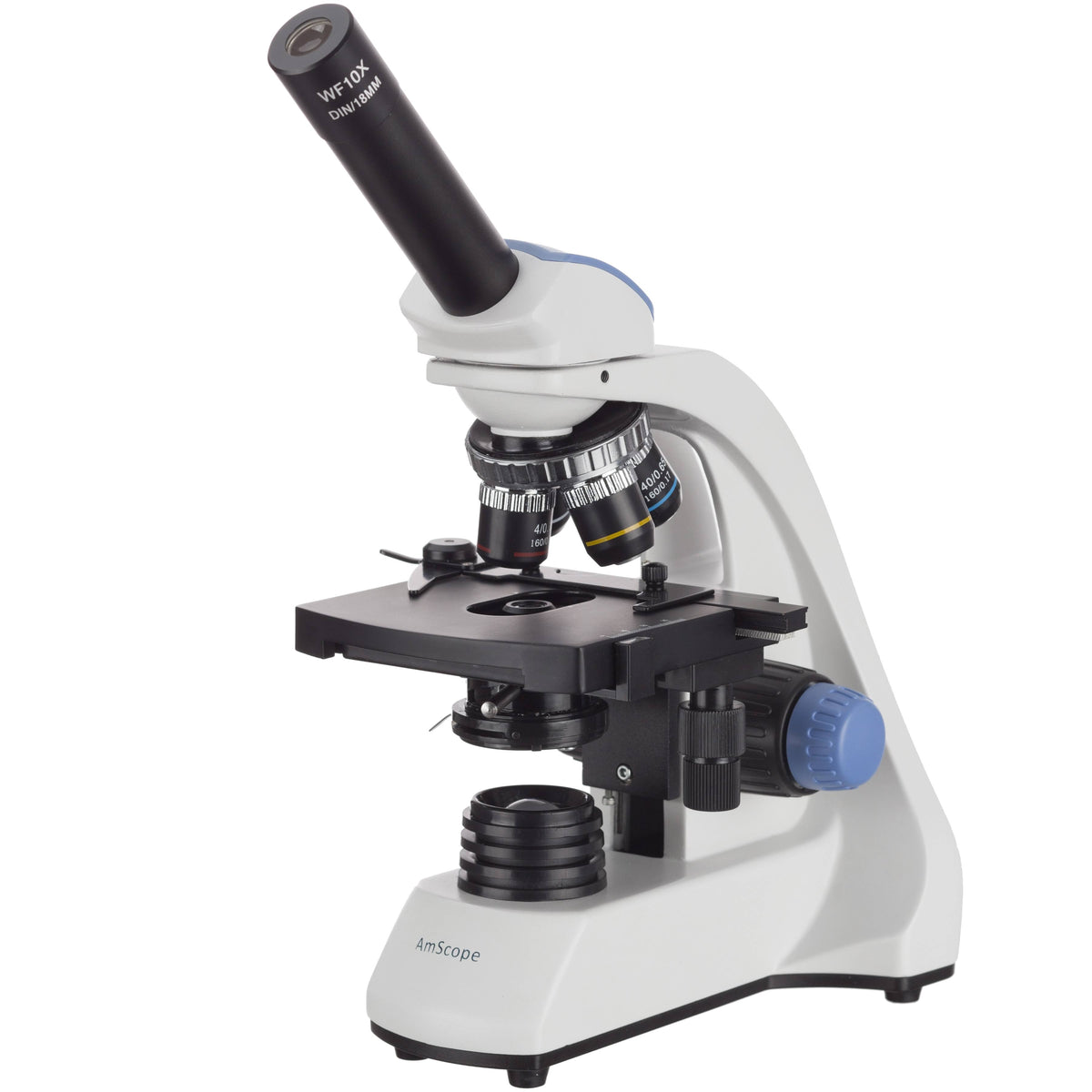 40X-1600X LED Monocular Compound Microscope with Mechanical Stage H36176