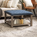 Grey Tufted Ottoman A320846