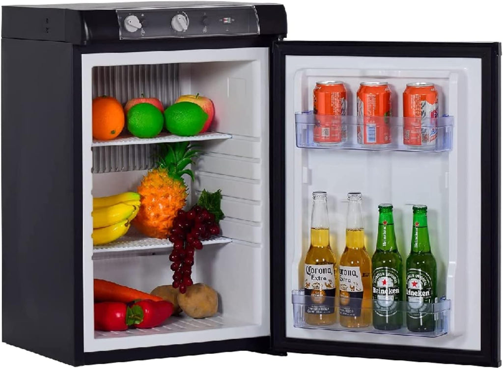 Black 2.1 Cu.ft. Propane Fridge for RV Campervan I16573