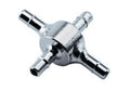 1/16" Cross Connector Metal 4 Way Tube Fitting L9109