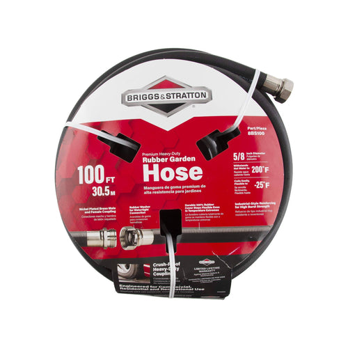 100-Foot Heavy-Duty Rubber Garden Hose P5613