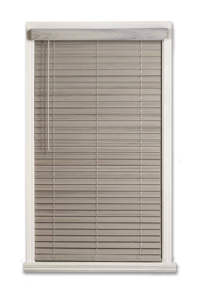 Cordless Faux Wood Room Darkening Horizontal Blind K485294