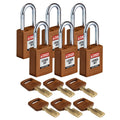 Lockout Padlock Nylon Brown 1.5x22 St B50806