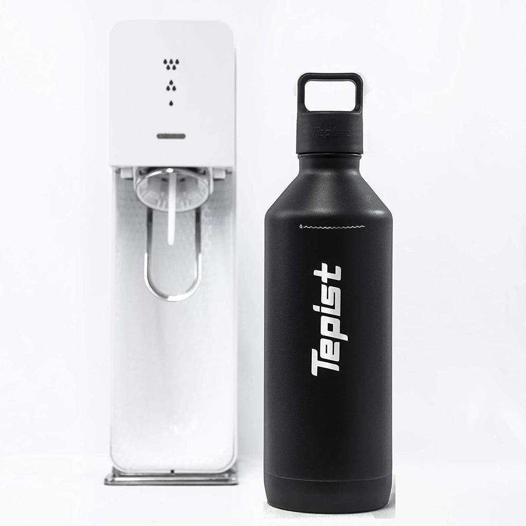 Black 30oz Stainless Steel Vacuum Sealed Water Bottle B261