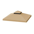 10x10 Ft Double Tiered Gazebo Replacement Canopy O828