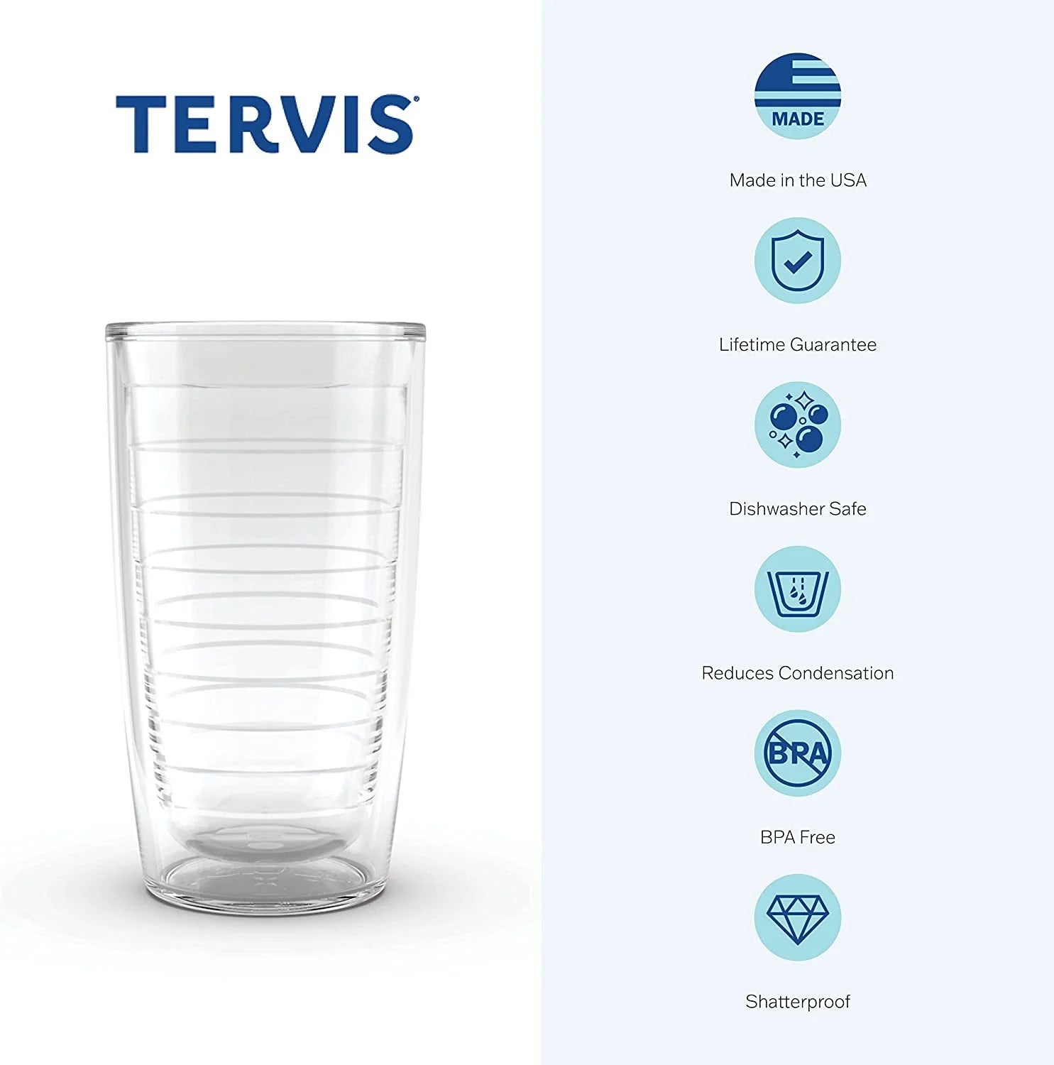 Insulated Tumbler 16oz Clear P392338