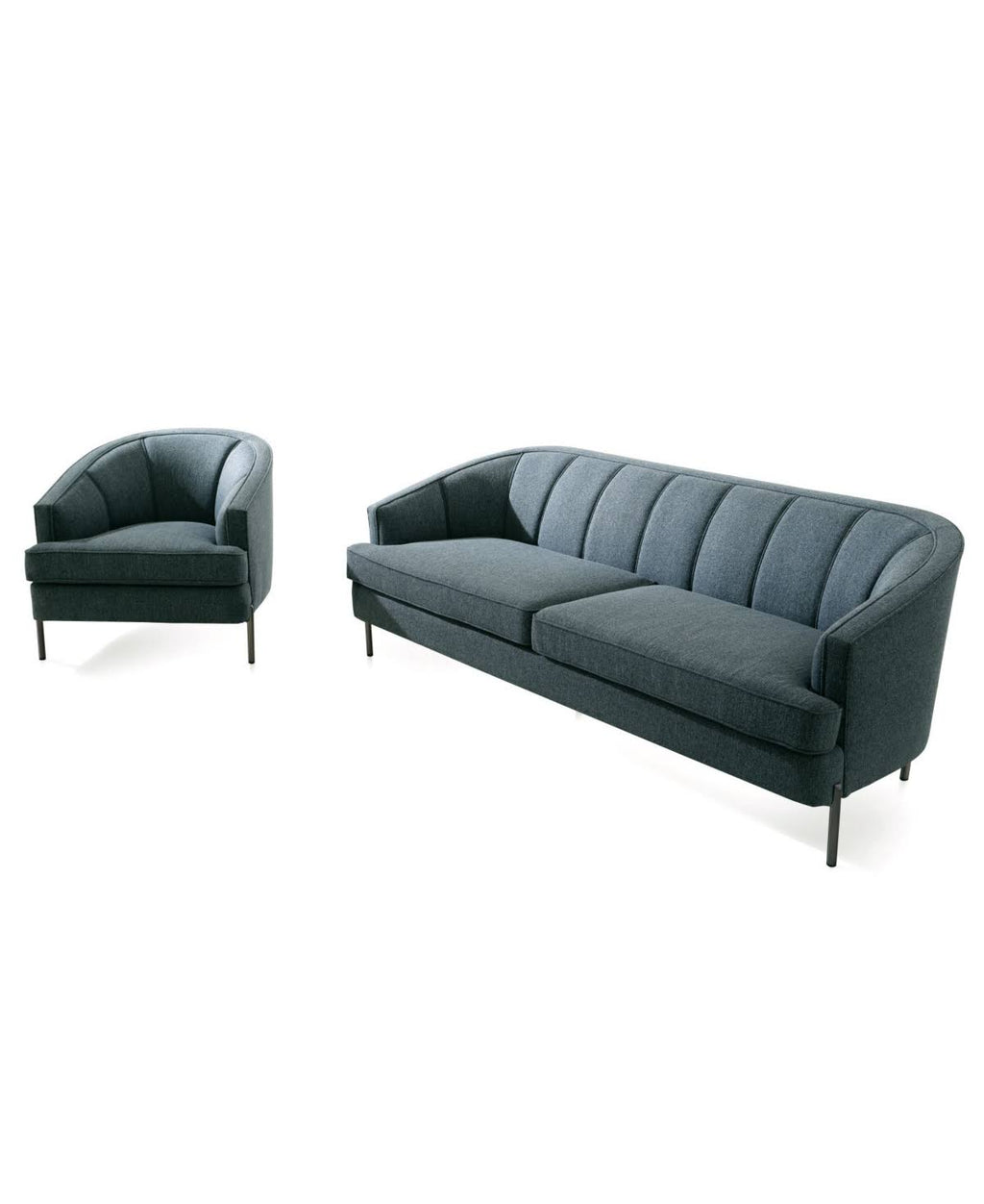 Blue Club Chair M3833