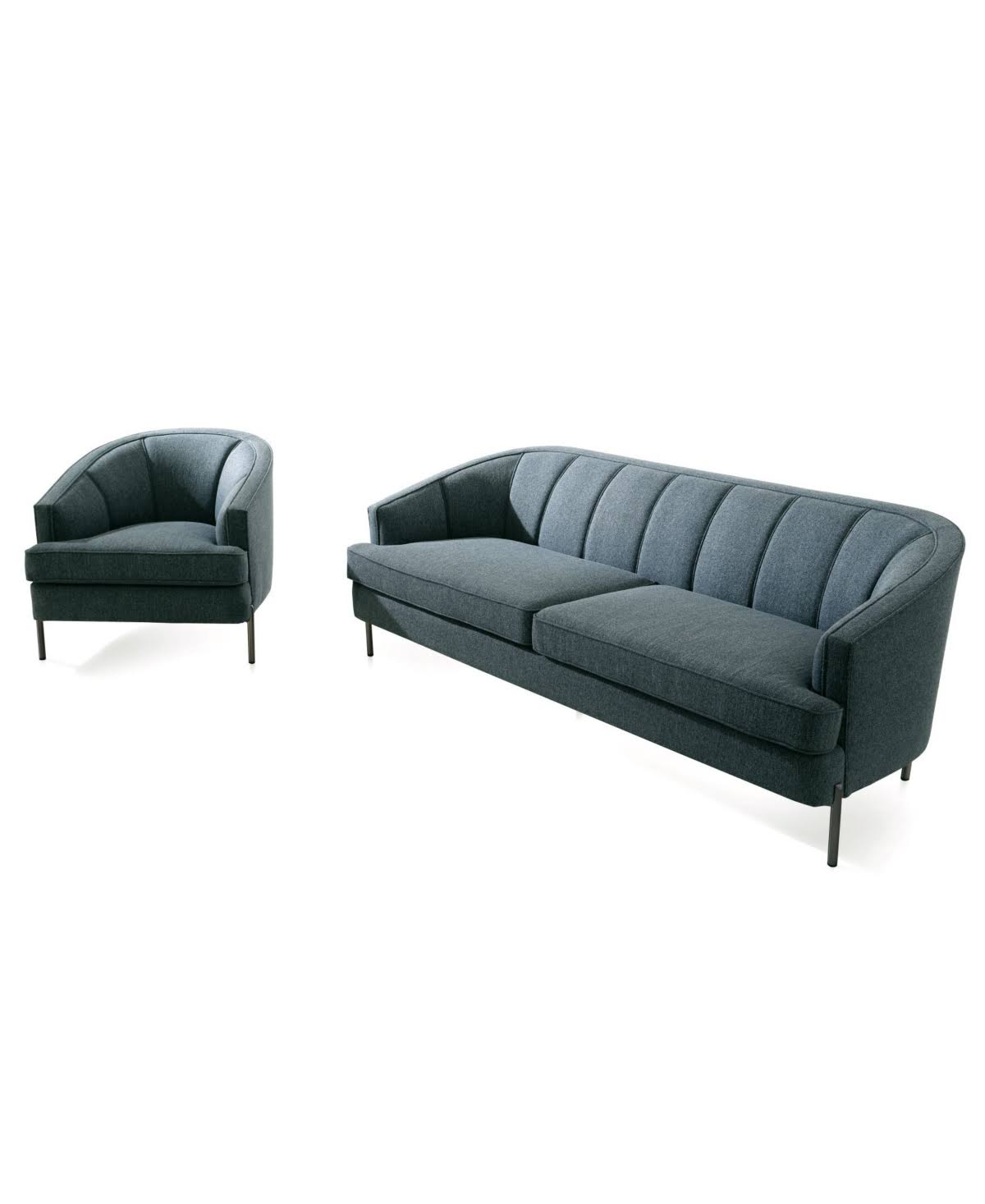 Blue Club Chair M3833