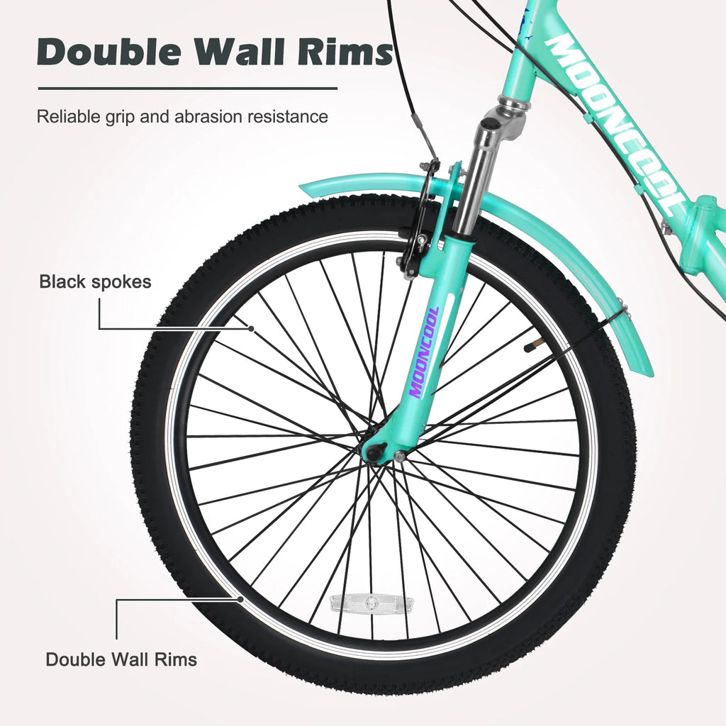 Cyan 7 Speed Adult Folding Tricycle J545291