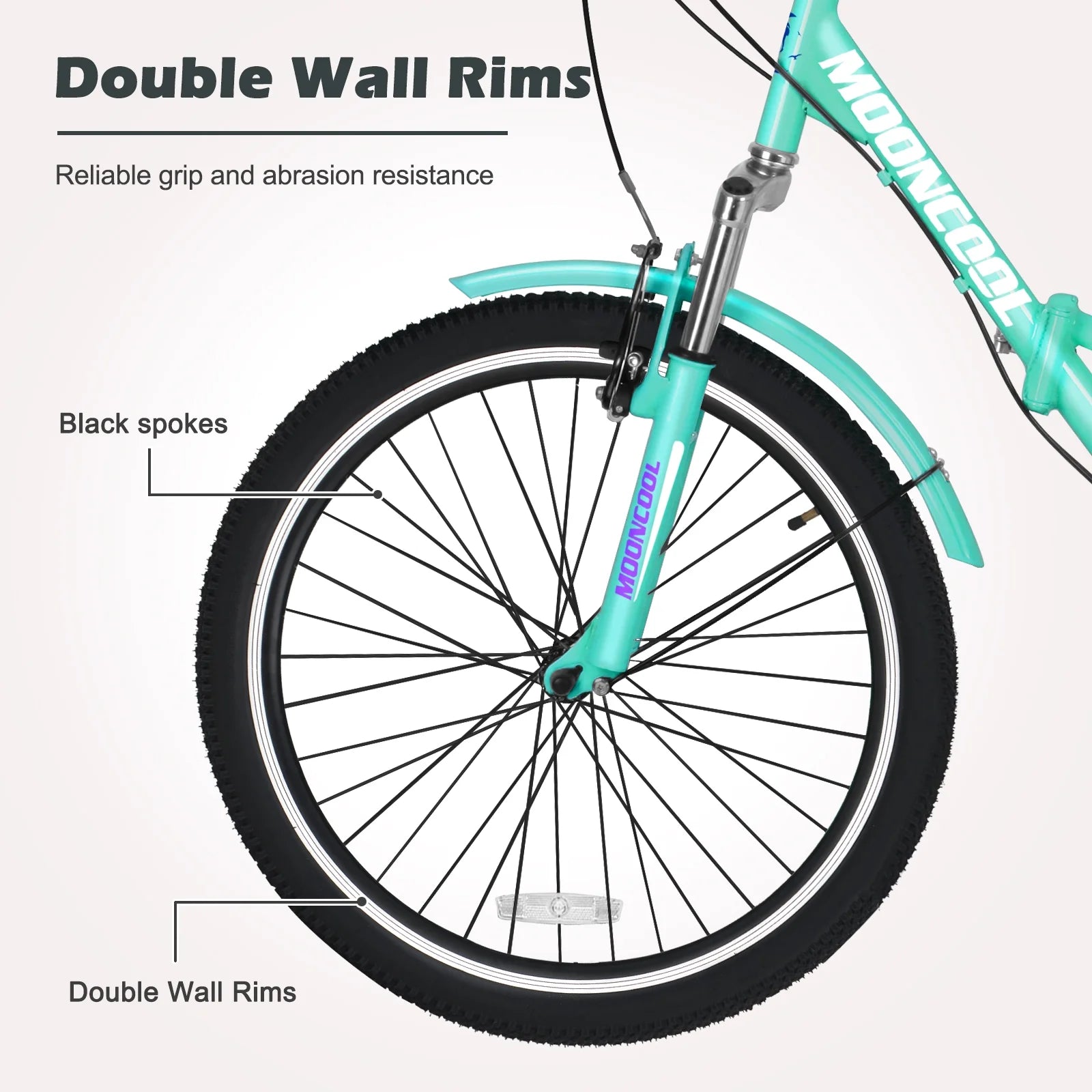 Cyan 7 Speed Adult Folding Tricycle J545291