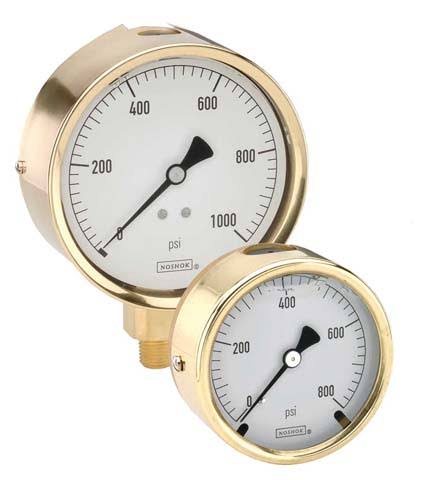 2.5 Brass Case Gauge, Glycerin Filled I2997